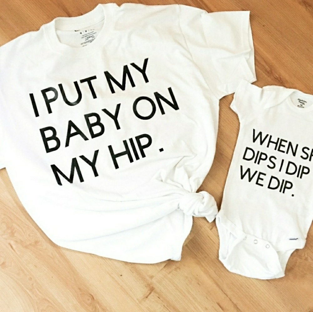 BEAUTIFUL SET OF MOM N BABY TEES